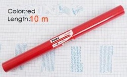 [G3000C-10M(red)] FOSKA-FILM COUVRE LIVRE ROUGE 45CM*10M*0.08MM G3000C-10M RED