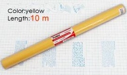 [G3000C-10M(yellow)] FOSKA-FILM COUVRE LIVRE JAUNE 45CM*10M*0.08MM G3000C-10M Yellow