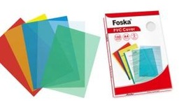 [PC2004-15(clear)] FOSKA-COUVERTURE PLASTIQUE PVC TRANSP A4 297*210mm*0.15MM PC2004-15