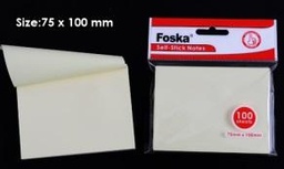 [G3040] FOSKA-STICKER AUTOCOLLANT 3&quot;X4&quot; 75MM*100MM, 75g PAPIER OFFSET JAUNE G3040