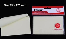 [G3050] FOSKA-BLOC NOTE AUTOC STYLE POST IT 75 GMS JAUNE 75MM*125MM G3050