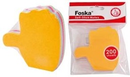[G5201-5] FOSKA-BLOC NOTE MULTICOLOR FORME POUCE 71X72mm 75 GMS G5201-5