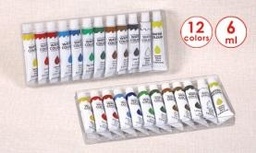 [PE0612W] FOSKA-PEINTURE EAU 12 COUL 6 ML PE0612W