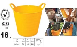 [SGS988] SGS ELASTIC FLEXIBLE BUCKET MULTIPURPOSE 16 LT PRO SGS988
