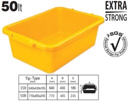 [SGS989] SGS PLASTER BUCKET PLASTIC PRO 50LT SGS989