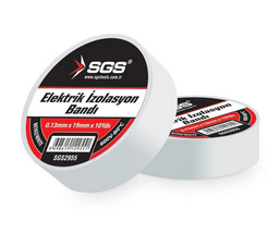 [SGS2955] SGS ELECTRIC ISOLATION TAPE RESISTANT TO 600VOLT AND 80°C WHITE SGS2955