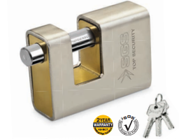 [SGS1372] SGS PADLOCK RECTANGULAR HALF SHELL COVER 90MM SGS1372
