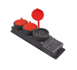 [SGS3511] SGS RUBBER GROUP SOCKET GROUNDED THREE PHASE &amp;MONOPHASE INTEGRATED SOCKET 230V25A SGS3511 2THREE PHASE-1MONOPHASE