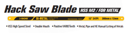 [SGS207] SGS HACK SAW BLADE 1/2" SGS207