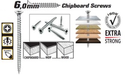 [SGS8080] SGS CHIPBOARD SCREWS 6*120MM SGS8080