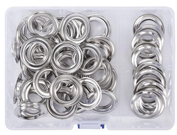 [FRANC_10MM*20MM] OEILLET P/BACHE SACHET DE 50 PAIRES INT D 10MM EXT D 20MM