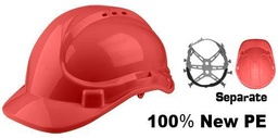 [HSH210] Casque de sécurité - Rouge