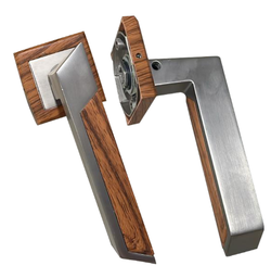 [YIW - POIGNET DE SERRURE ENCASTREE ALU+BOIS REF 496] YIW - POIGNET DE SERRURE ENCASTREE ALU+BOIS REF 496