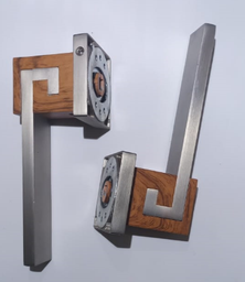 [YIW - POIGNET DE SERRURE ENCASTREE ALU+BOIS REF 497] YIW - POIGNET DE SERRURE ENCASTREE ALU+BOIS REF 497