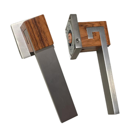 [YIW - POIGNET DE SERRURE ENCASTREE ALU+BOIS REF 497] YIW - POIGNET DE SERRURE ENCASTREE ALU+BOIS REF 497