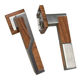 [YIW - POIGNET DE SERRURE ENCASTREE ALU+BOIS REF 494] YIW - POIGNET DE SERRURE ENCASTREE ALU+BOIS REF 494