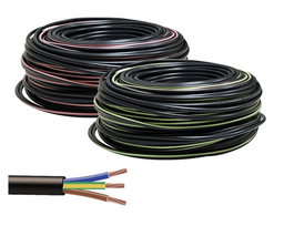 [CABLE U-1000 R2V 2X2.5MM2 NOIR SOUPLE] BORSAN - CABLE U-1000 R2V 2X2.5MM2 NOIR SOUPLE / Metre ( RLX DE 500 )