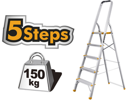 [HLAD06051] Household Ladder aluminum 5 STEPS