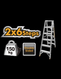 [HLAD01061] Double side ladder 2*6 STEPS