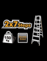 [HLAD01071] Double side ladder 2*7 STEPS