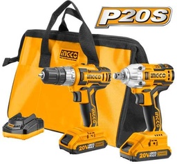 [CKLI2007] Ensemble de Perceuse et Clé à chocs sans fil - 20V