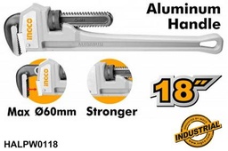 [HALPW0118] Clé à griffe en aluminium - 450mm