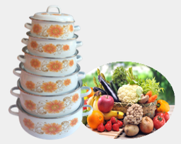 [676DB 14-24CM] ENAMEL WARE 676DB 14-24CM 9,85KG CARTON DE 04 SLI