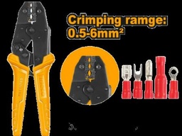 [HRCPG05210] Pince à sertir avec fonction cliquet pour cosses - 6"