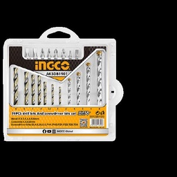 [AKSDB1901] Jeu de Forets et Embouts de tournevis - 19pcs