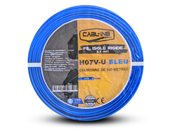 [H07V-U2.5B] FIL ISOLE RIGIDE 2,5MM2 H07V-U BLEU (C/100M) CABLING TURQUIE