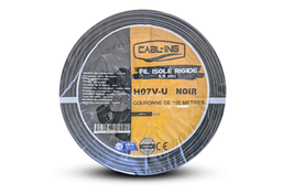 [H07V-U2.5N] FIL ISOLE RIGIDE 2,5MM2 H07V-U NOIR (C/100M) CABLING TURQUIE