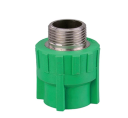 [PPR-S25*1/2M] EMBOUT FILETE PPR DIAM 25 X1/2 KMEI. POIDS 49G, COULEUR GREEN