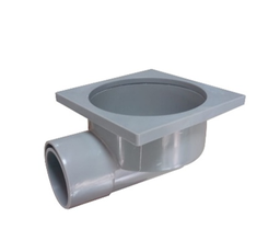 [LY664-10G] SIPHON DE SOL PVC GRIS DIM REF 664-10G KMEI 10X10CM. POIDS 145G. COULEUR BLANC