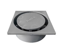 [LY665-15G] SIPHON DE SOL PVC GRIS DIM REF 665-15G KMEI 15X15CM. POIDS 278G. COULEUR BLANC