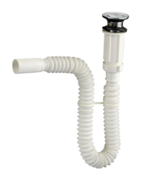 [LY764-32] ACCORDÉON+BONDE EVIER LONG 64CM DIAM 32 REF LY764-32D KMEI. POIDS 330G. COULEUR BLANC