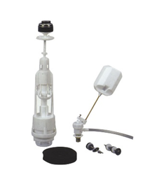 [LY776] MECANISME CHASSE D'EAU A POUSSOIR REF LY776 KMEI. POID 400G. COULEUR BLANC