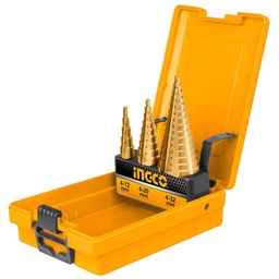 [AKSDS0301] Ensemble de forets conique étagé HSS - 3pièces