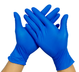 [GNB/L] Gant nitrile bleu (100pcs/ boîte) - Taille L