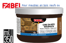 [12506] Fabel CIRE ANTIQUAIRE PATE BRUNE (pour meubles en bois neufs ou anciens) 350 ml.