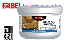[12507] Fabel CIRE ANTIQUAIRE PATE INCOLORE (pour meubles en bois neufs ou anciens) 350 ml