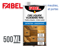 [12515] Fabel CIRE ANTIQ. LIQUIDE CH.MOYEN( convient pour les meubles,parquets,lambris et portes)500ml