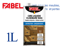 [12521] Fabel CIRE ANTIQ. LIQUIDE BRUNE ( convient pour les meubles,parquets,lambris et portes)1000ml