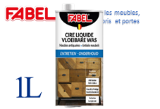 [12522] Fabel CIRE ANTIQ. LIQUIDE INCOLORE ( convient pour les meubles,parquets,lambris et portes)1000ml