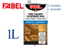 [12525] Fabel CIRE ANTIQ. LIQUIDE CH.MOYEN ( convient pour les meubles,parquets,lambris et portes)1000ml