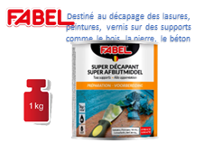 [12490] FABEL DECAPANT PEINTURES ET VERNIS (SUPER DECAPANT TOUS SUPPORT) 1 KG.