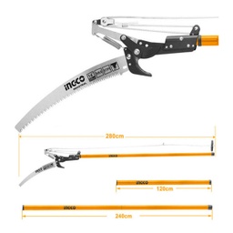 [HEPS25281] Extendable pole saw &amp; pruner