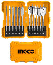 [AKDL1201] 12 Pcs flat wood drill bits set