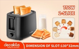 [KETS008B] TOASTER 2-IN SLICE 750W DECAKILA