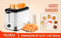 [KETS002W] TOASTER 2-SLICE 800W DECAKILA