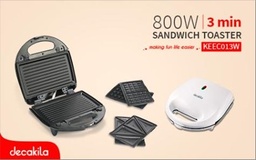 [KEEC013W] SANDWICH MAKER 800W DECAKILA